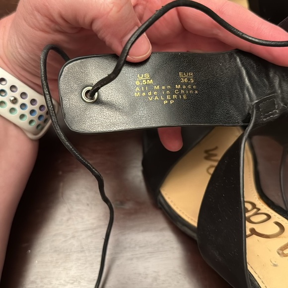 Sam Edelman black chunky heel sandals size 6.5 - Picture 5 of 5